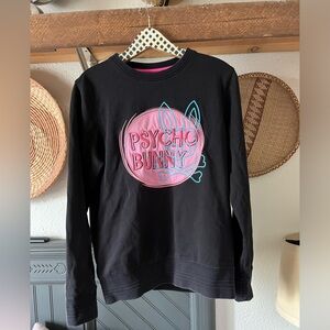 Psycho Bunny Mens Arnell Crew Neck Logo Sweatshirt Size small